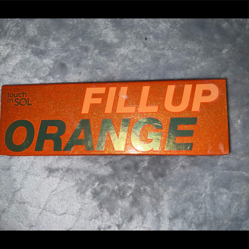 Touch in SOL fill up orange eyeshadow palette